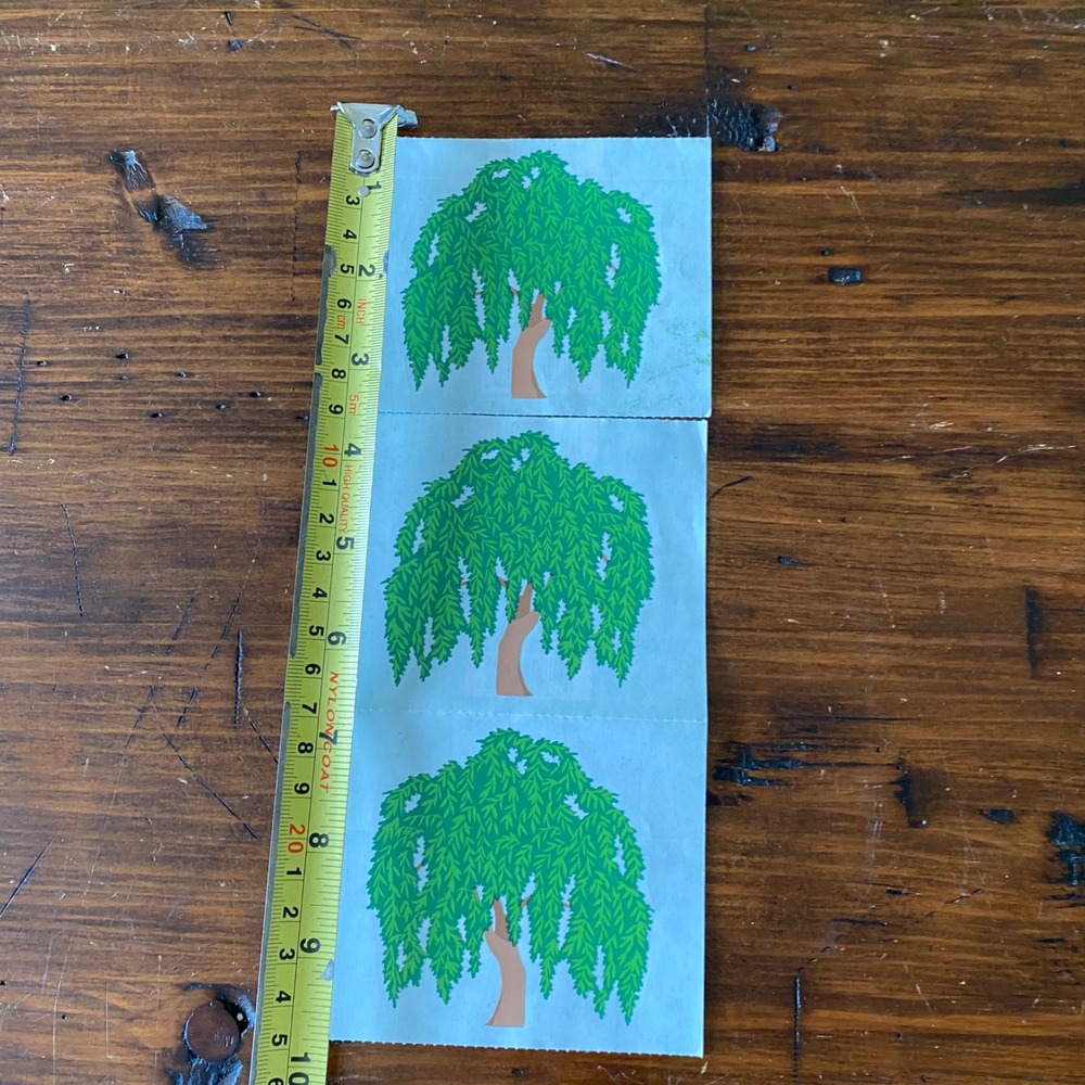 Mrs Grossmans Willow Tree Paper Whispers Vintage Stickers 2000 Henry White 3ct